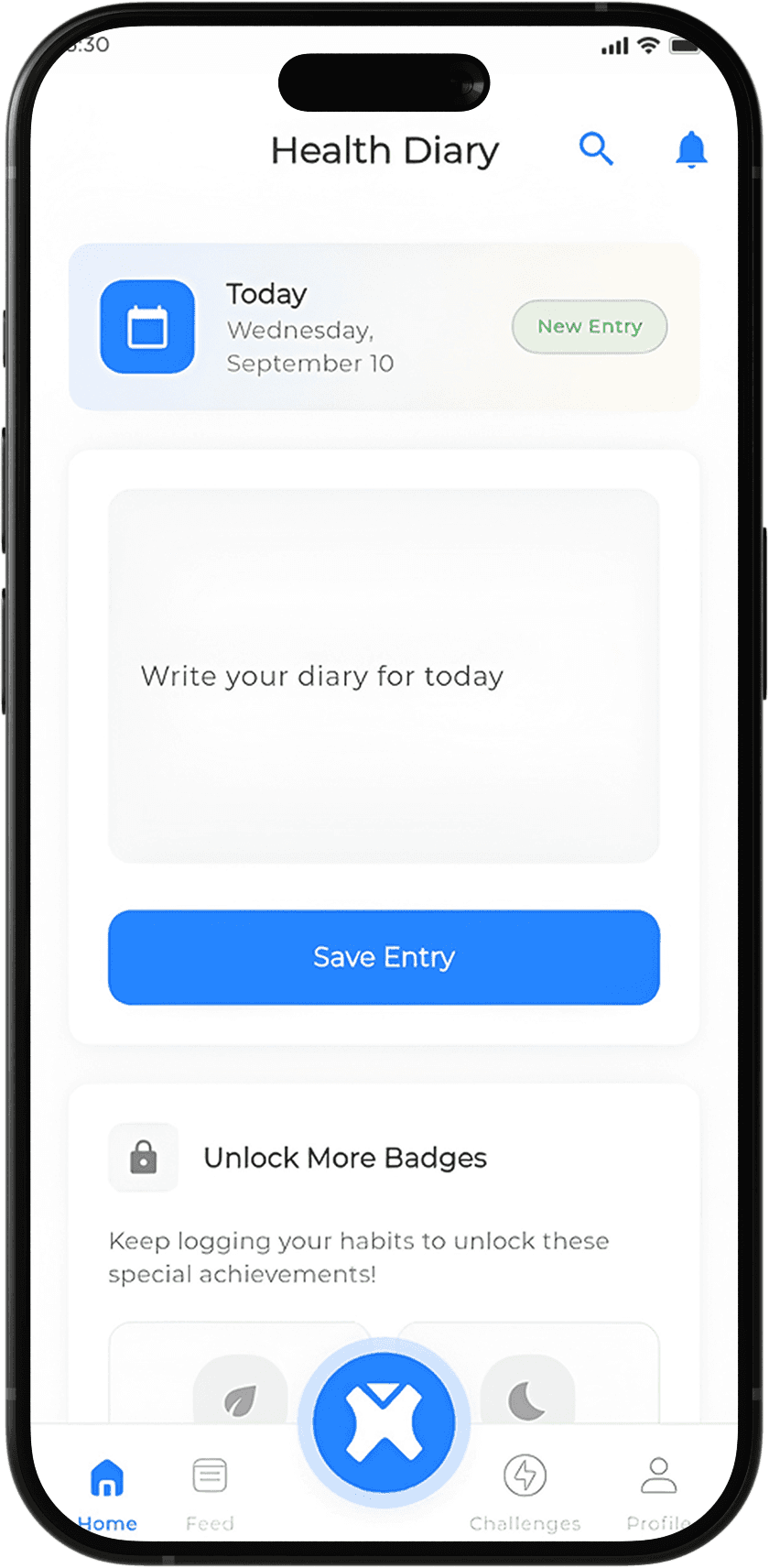 Arexpal Diary Screen