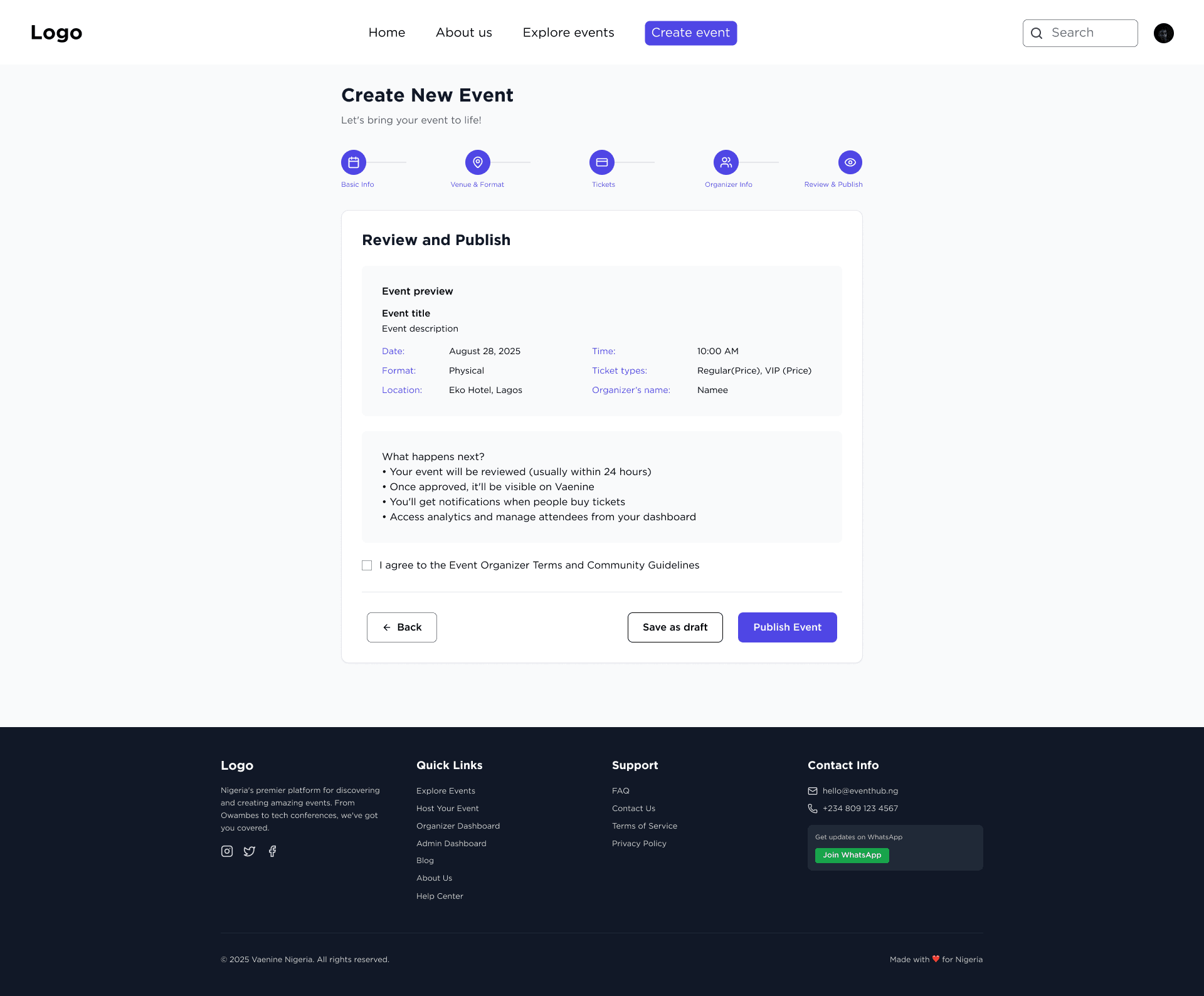 Payment Setup